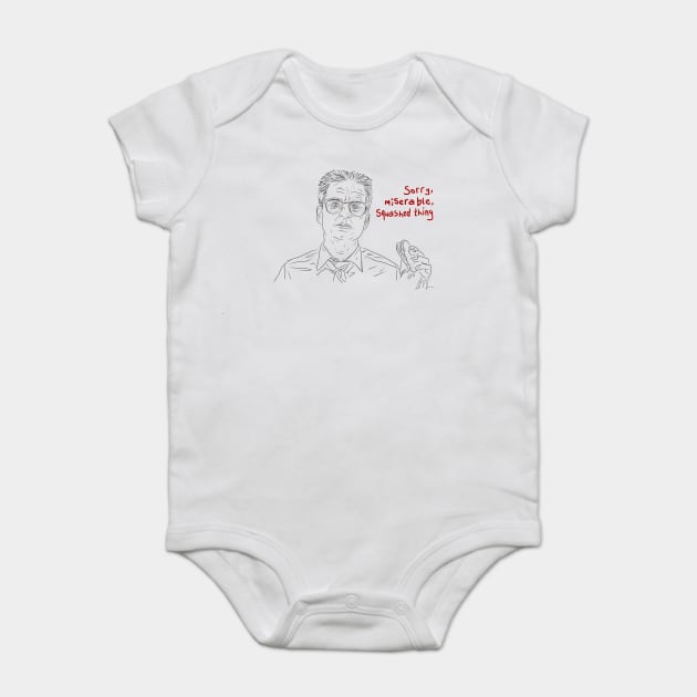 Falling Down: Whammy Burger [Outline] Baby Bodysuit by 51Deesigns